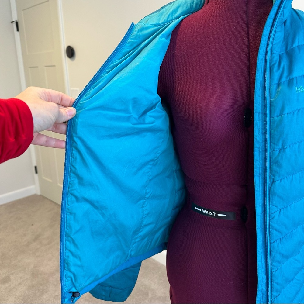 Marmot women’s small blue 700 fill down Puffer Jacket - Picture 6 of 14